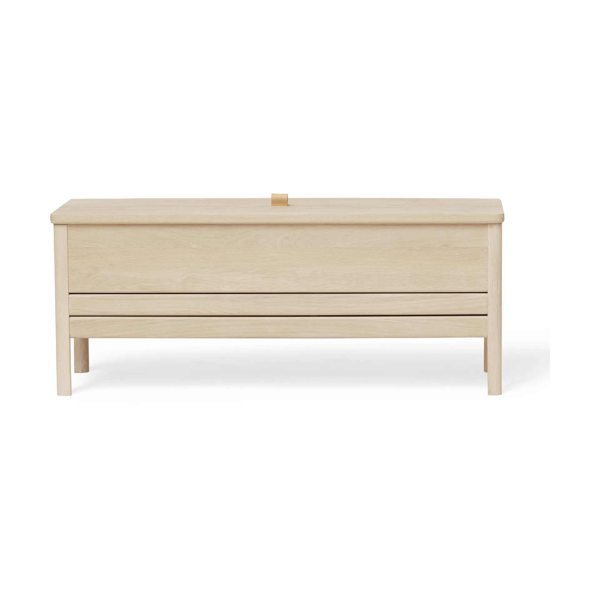 A Line opbevaringsbænk 111 cm, Hvid eg Form & Refine