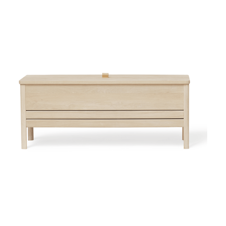 A Line opbevaringsbænk 111 cm - Hvid eg - Form & Refine