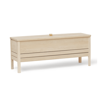 A Line opbevaringsbænk 111 cm - Hvid eg - Form & Refine