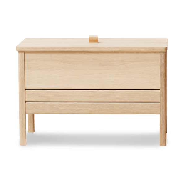 A Line opbevaringsbænk 68 cm - Hvidolieret eg - Form & Refine