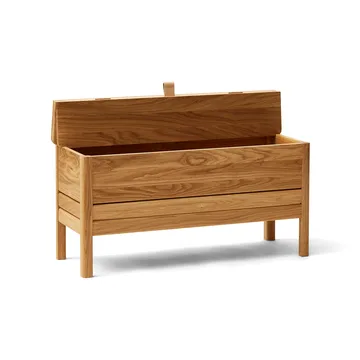 A Line opbevaringsbænk 90 cm - Eg - Form & Refine