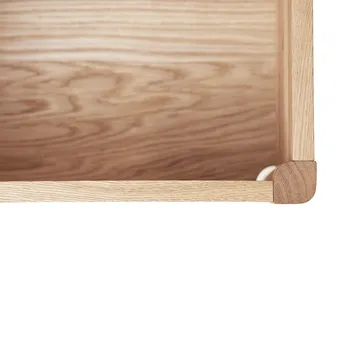A Line opbevaringsbænk 90 cm - Hvid eg - Form & Refine