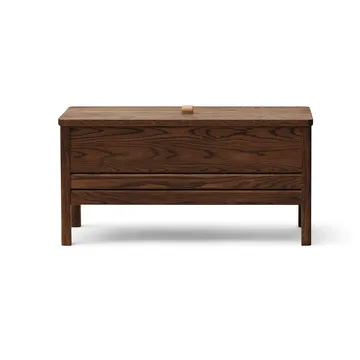 A Line opbevaringsbænk 90 cm - Røget eg - Form & Refine