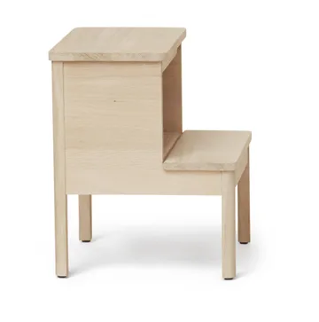 A line rund trinskammel - Hvid eg, Ø38x47,5 cm - Form & Refine