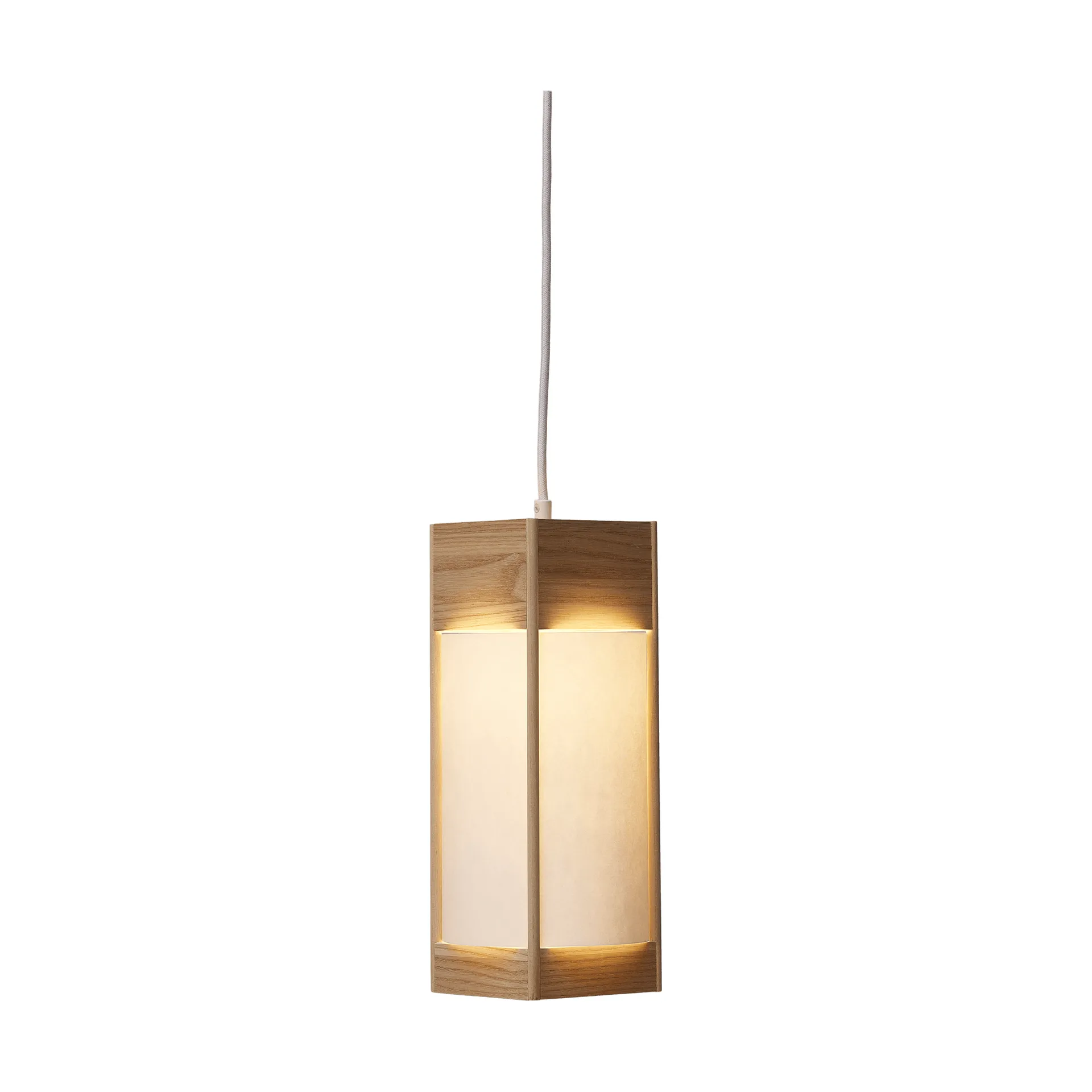 Andon pendelampe, Ask, lille Form & Refine