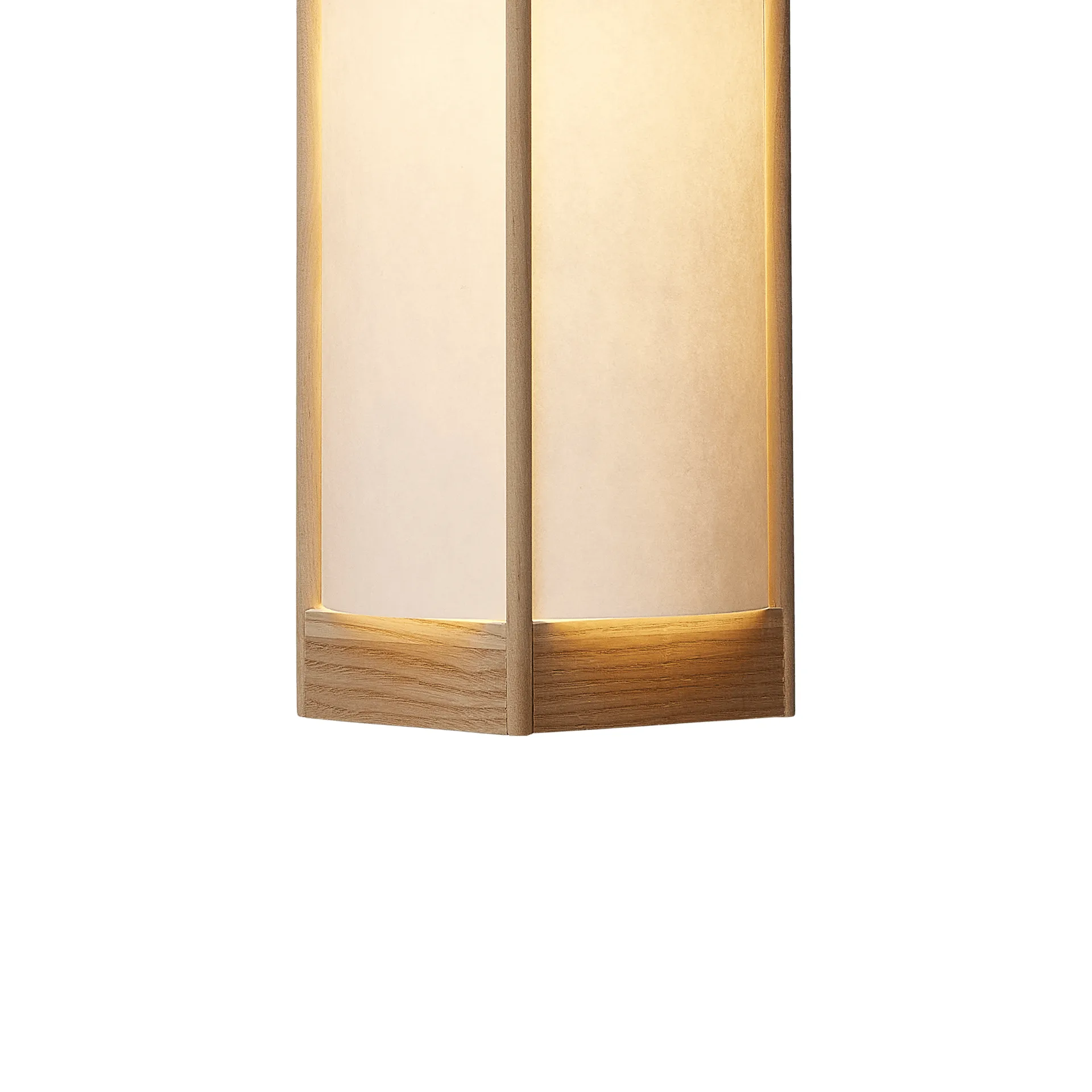 Andon pendelampe, Ask, lille Form & Refine