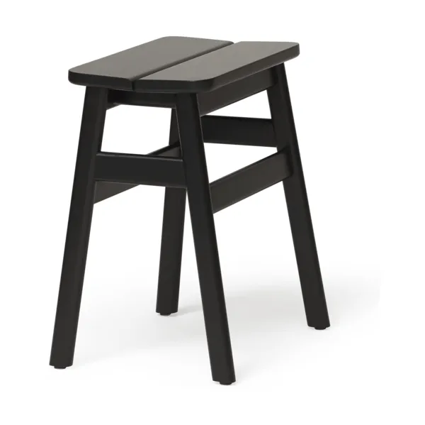 Angle Standard rund skammel 45 cm, Black, Ø32x46 cm Form & Refine