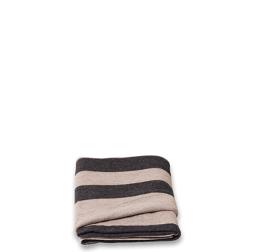 Aymara plaid 130x190 cm - Ribbon Beige-black - Form & Refine