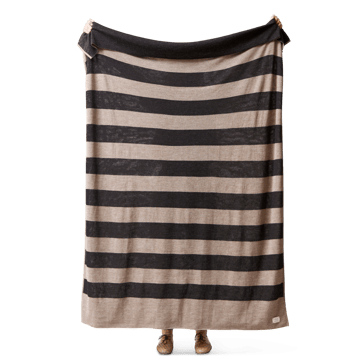 Aymara plaid 130x190 cm - Ribbon Beige-black - Form & Refine