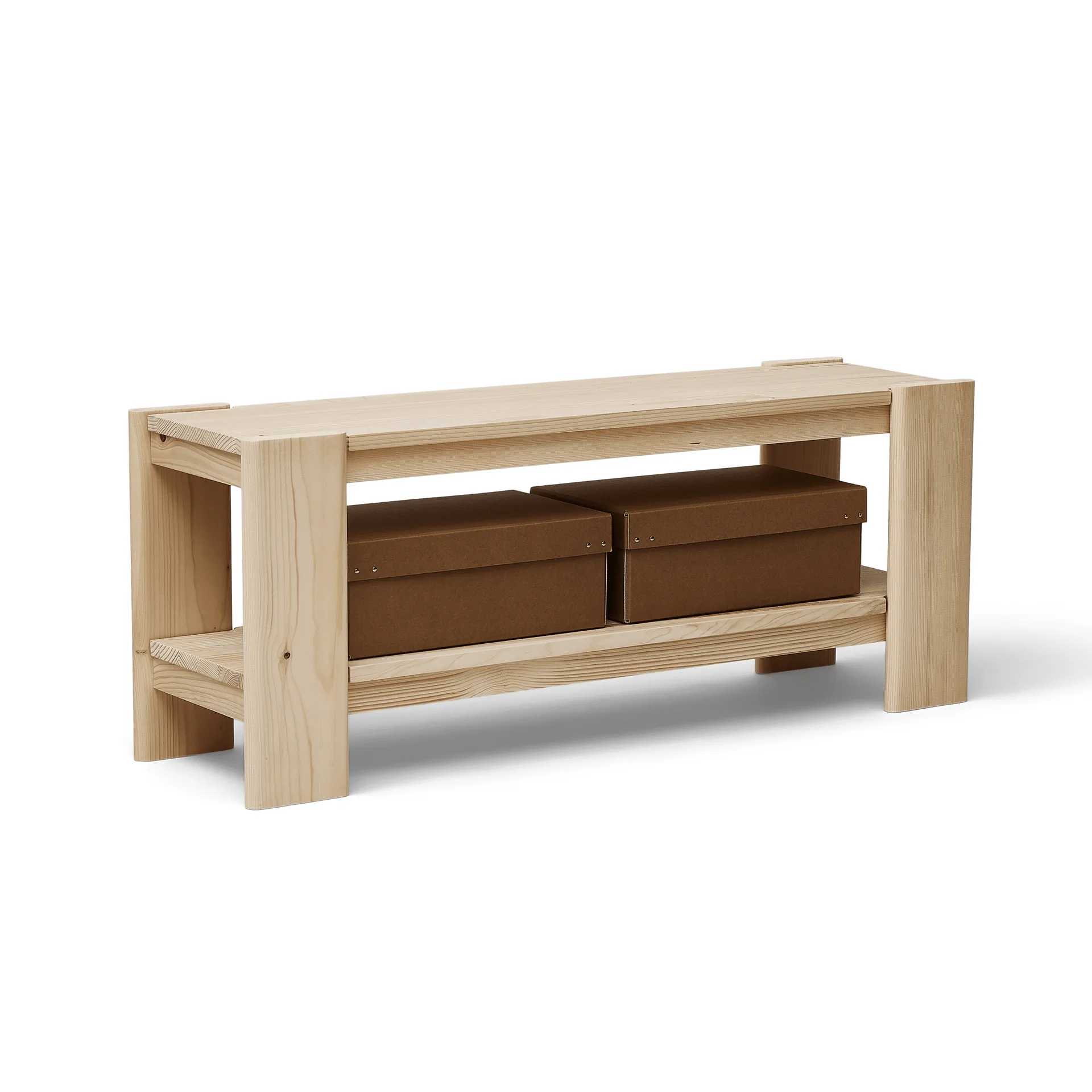 Beam bænk 112 cm, Fyrretræ Form & Refine