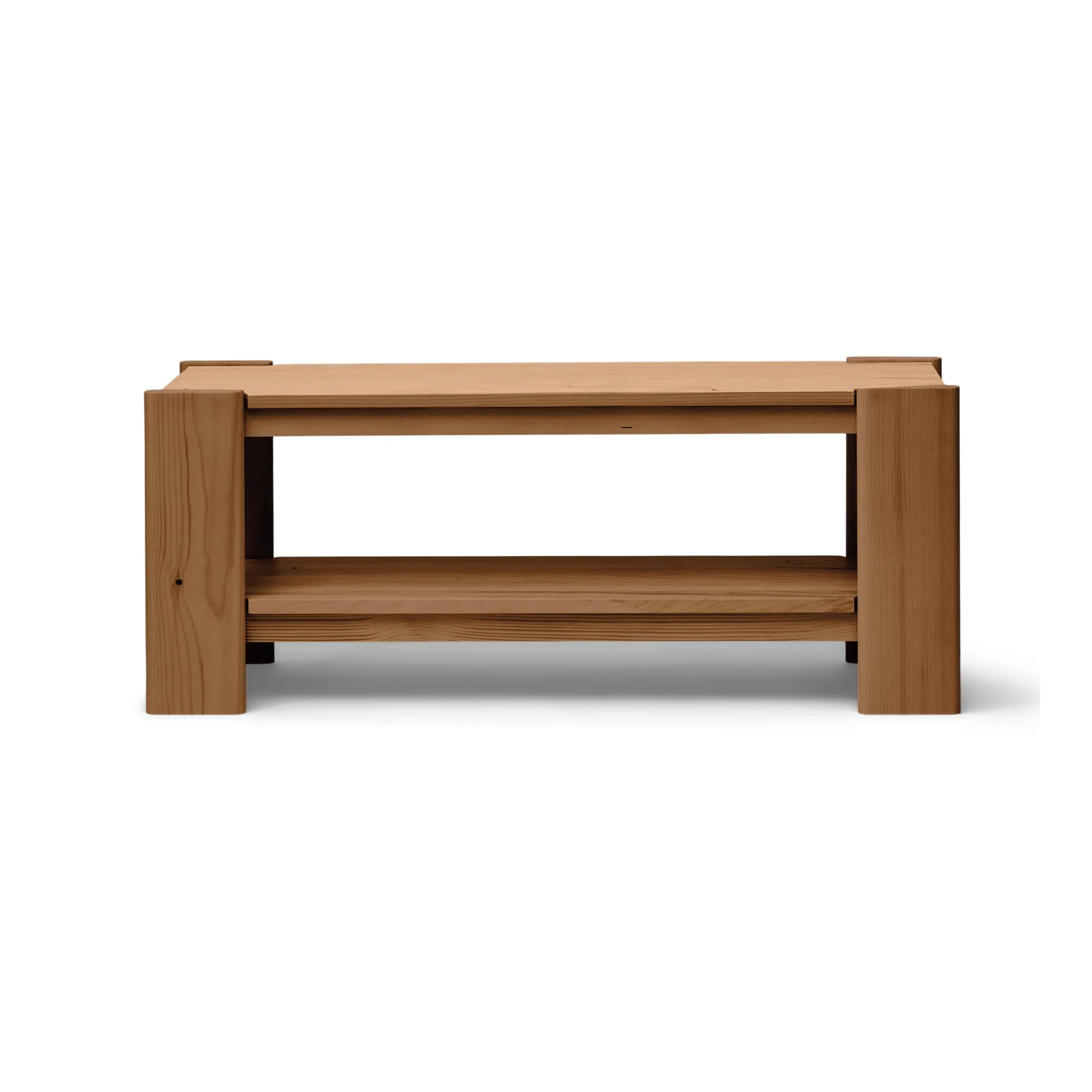 Beam bænk, Deep brown pine, 112x45x33 cm Form & Refine