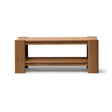 Beam bænk - Deep brown pine, 112x45x33 cm - Form & Refine