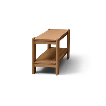 Beam bænk - Deep brown pine, 112x45x33 cm - Form & Refine