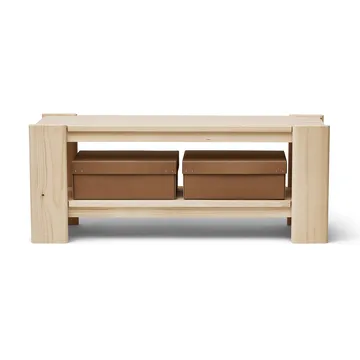 Beam bænk - Fyrretræ, 112 cm - Form & Refine