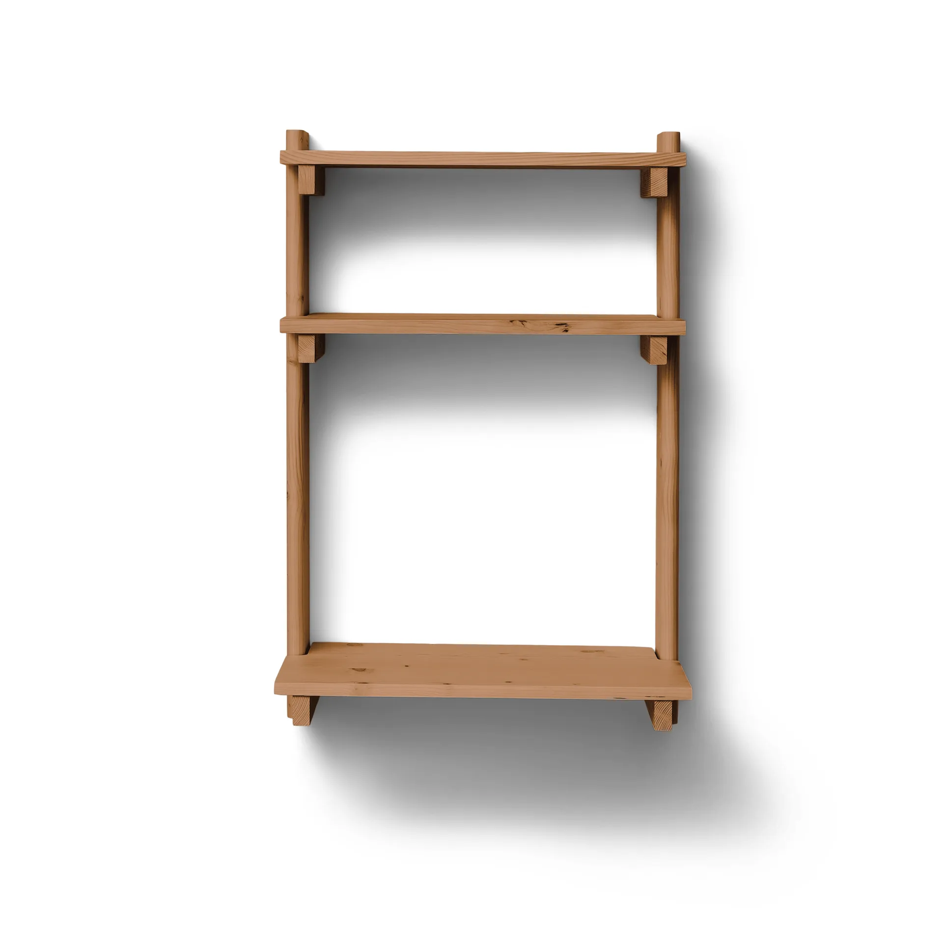 Beam Office Shelf reol med skrivebord, Deep brown pine, 60x90,5x40 cm Form & Refine