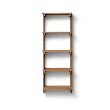 Beam Shelf væghylde - Deep brown pine, 60x167x25 cm - Form & Refine