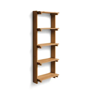 Beam Shelf væghylde - Deep brown pine, 60x167x25 cm - Form & Refine