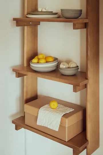 Beam Shelf væghylde - Deep brown pine, 60x167x25 cm - Form & Refine