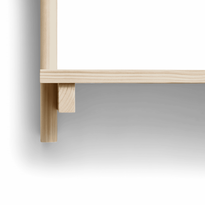 Beam væghylde 3 hylder, Fyrretræ Form & Refine