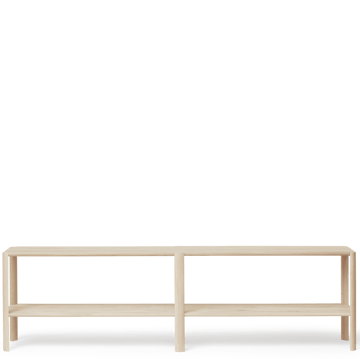 Leaf hylde 2 hylder 57x200 cm - Hvid eg - Form & Refine