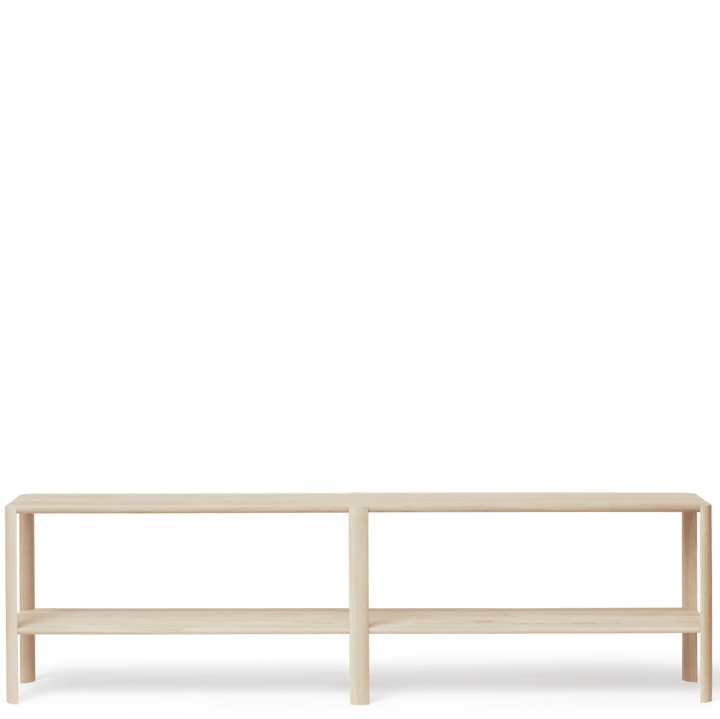 Leaf hylde 2 hylder 57x200 cm, Hvid eg Form & Refine