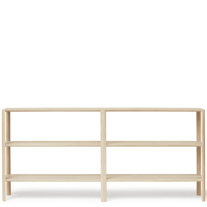 Leaf hylde 3 hylder 92x200 cm, Hvid eg Form & Refine