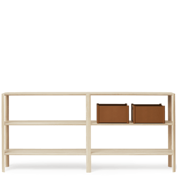 Leaf hylde 3 hylder 92x200 cm - Hvid eg - Form & Refine