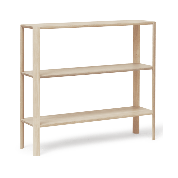 Leaf reol 3 hylder 92x100 cm - Hvid eg - Form & Refine