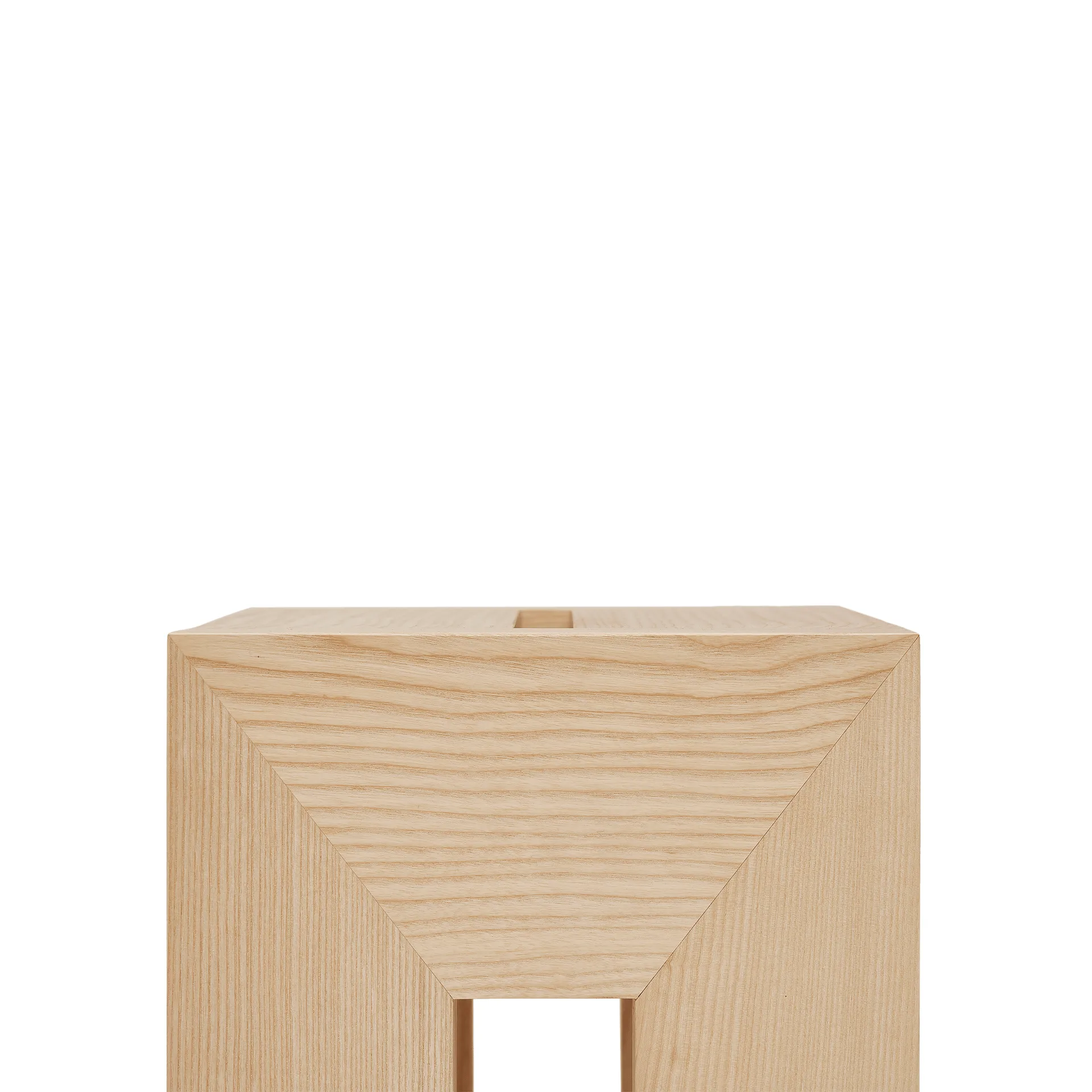 Monolith sidebord, Ask, 29x29x36 cm Form & Refine