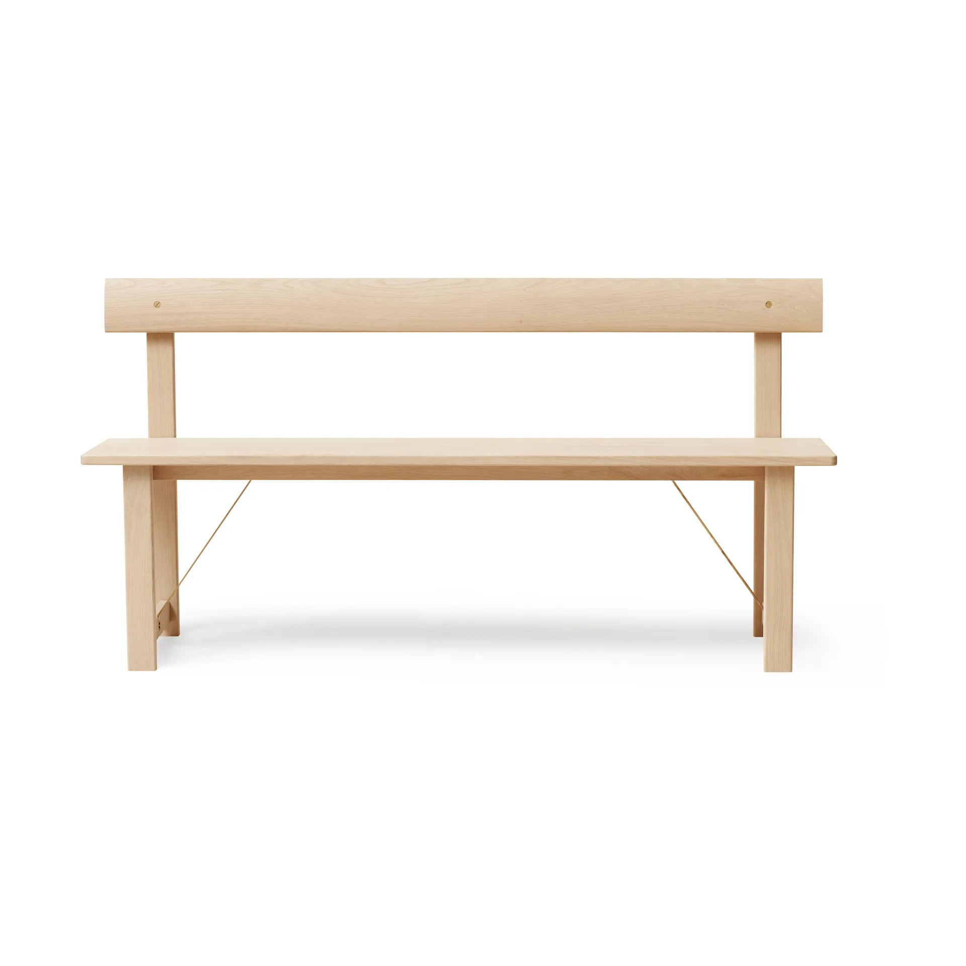 Position bænk 155 cm, Eg-messing Form & Refine