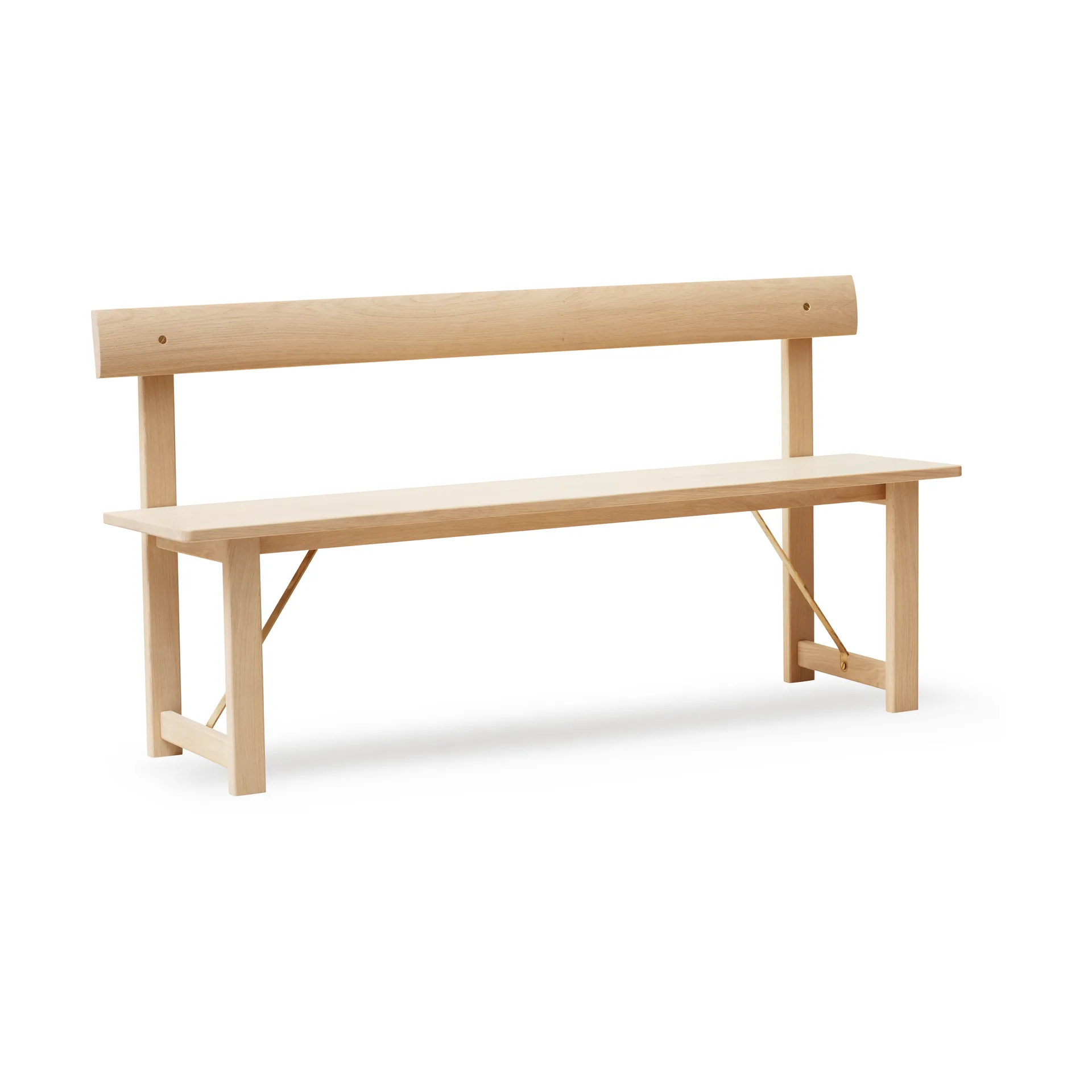 Position bænk 155 cm, Eg-messing Form & Refine