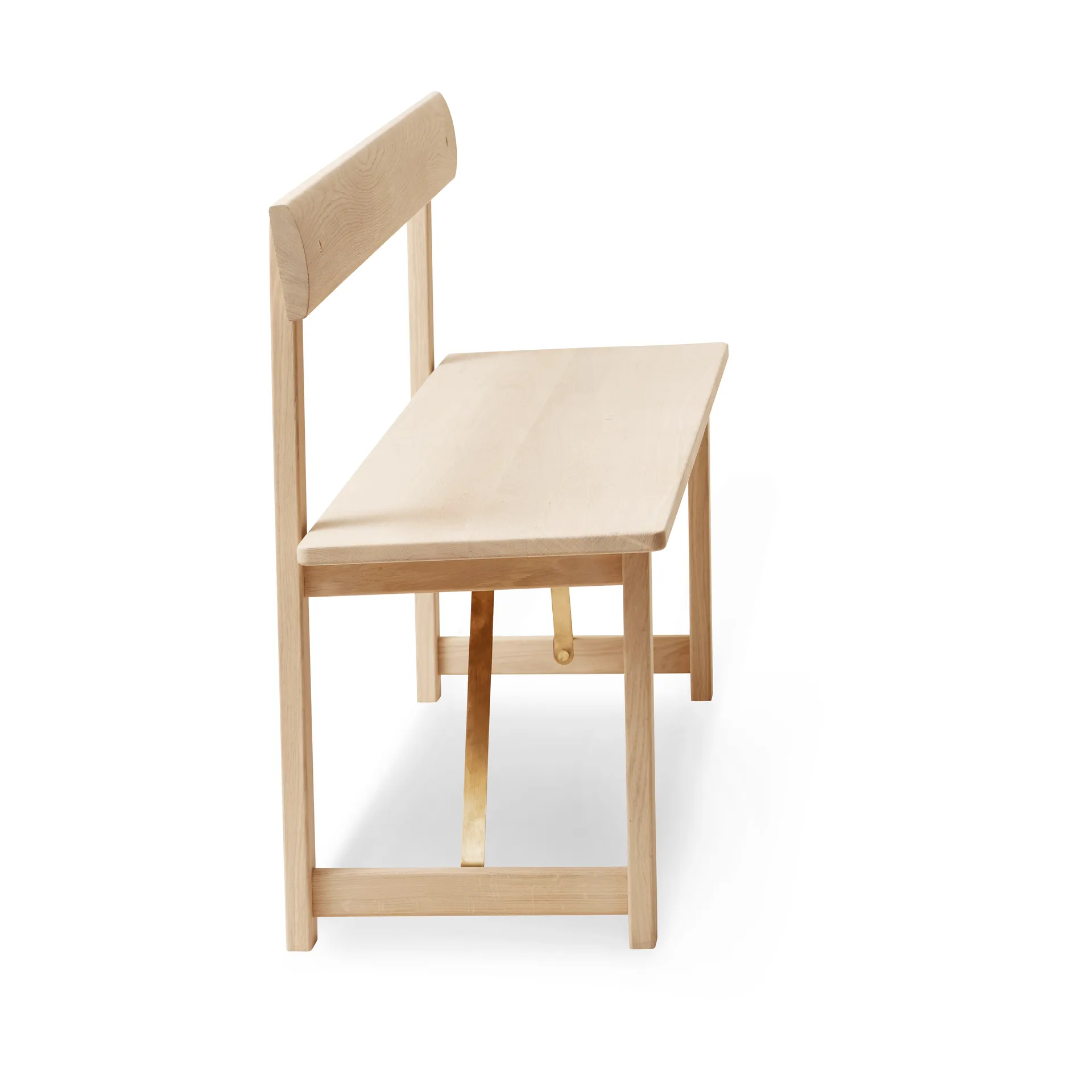 Position bænk 155 cm, Eg-messing Form & Refine