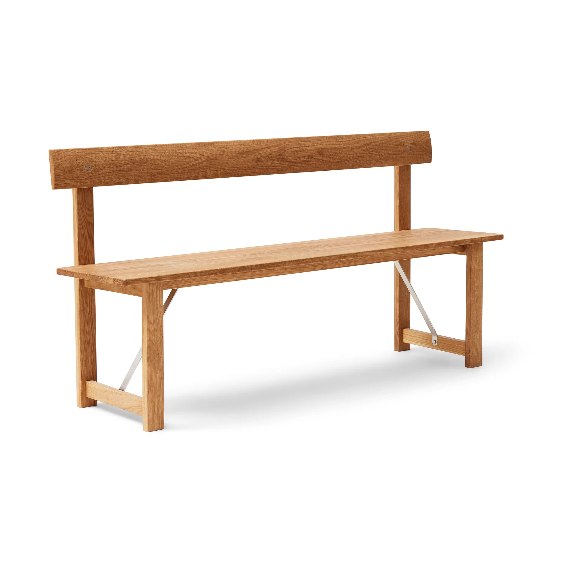 Position bænk 155 cm, Eg-stål Form & Refine