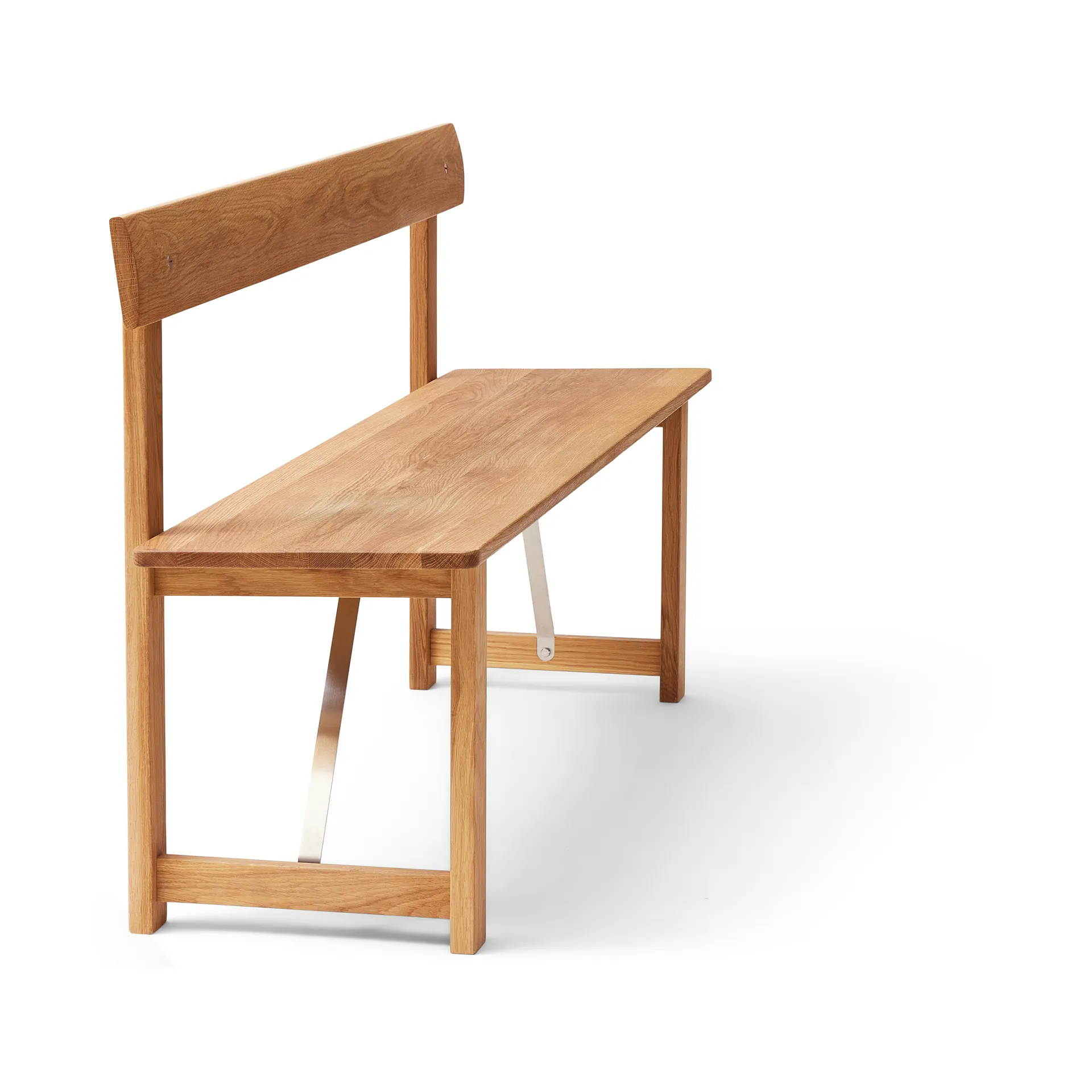 Position bænk 155 cm, Eg-stål Form & Refine