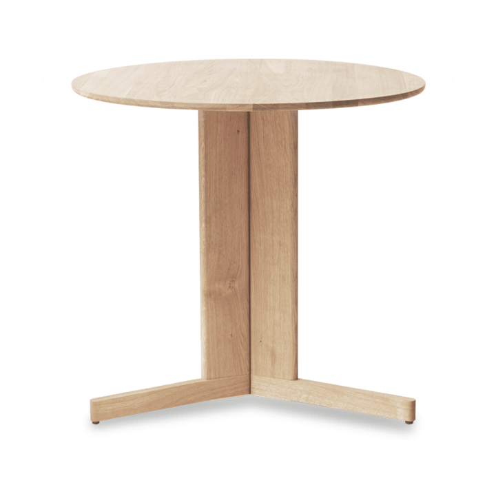 Trefoil spisebord Ø75 cm - Hvid eg - Form & Refine