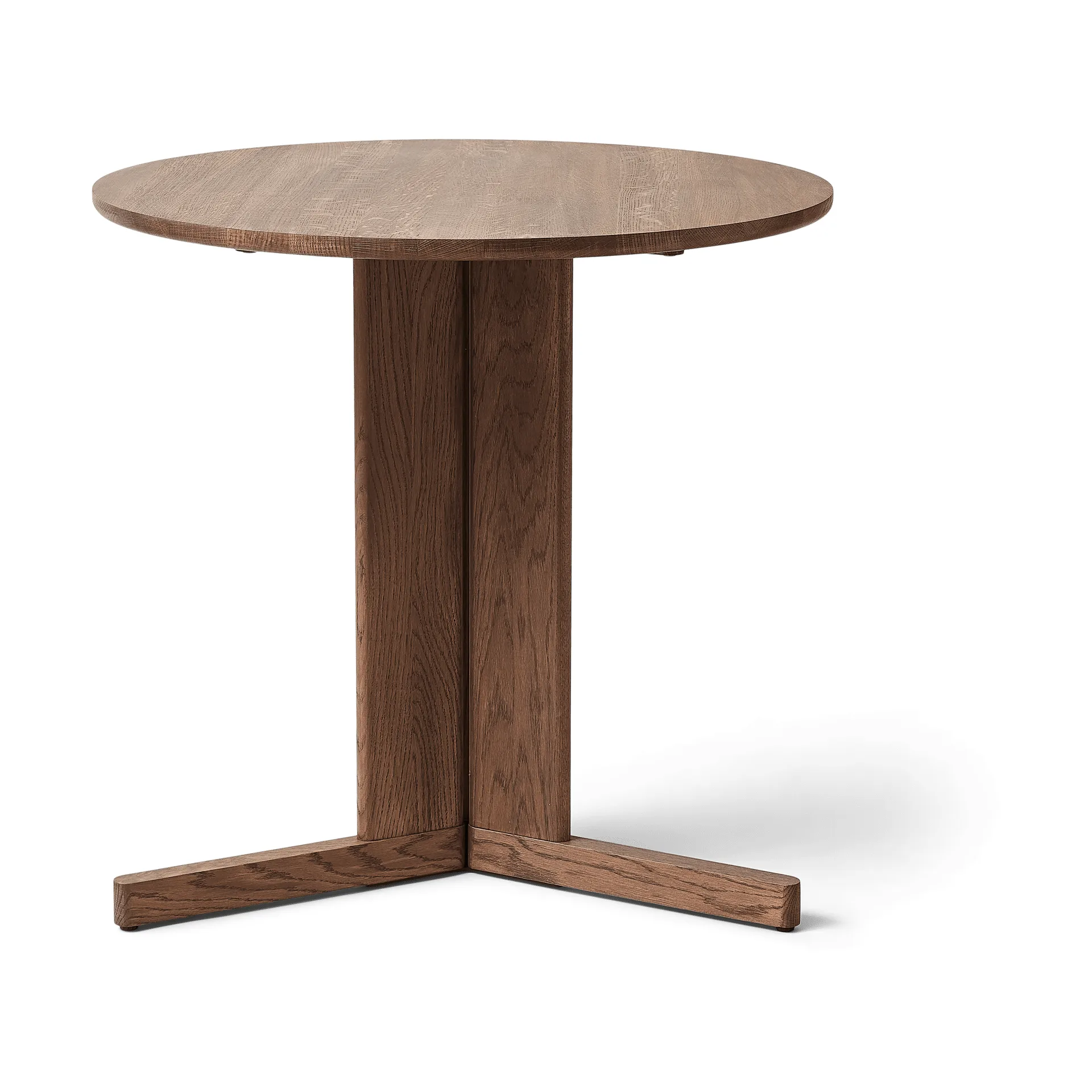 Trefoil spisebord Ø75 cm, Røget eg Form & Refine