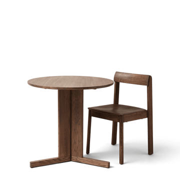 Trefoil spisebord Ø75 cm - Røget eg - Form & Refine