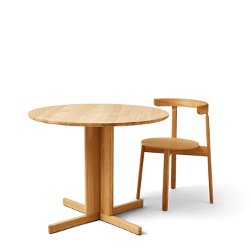 Trefoil spisebord Ø90 cm - Eg - Form & Refine