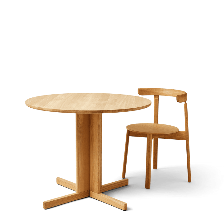 Trefoil spisebord Ø90 cm, Eg Form & Refine