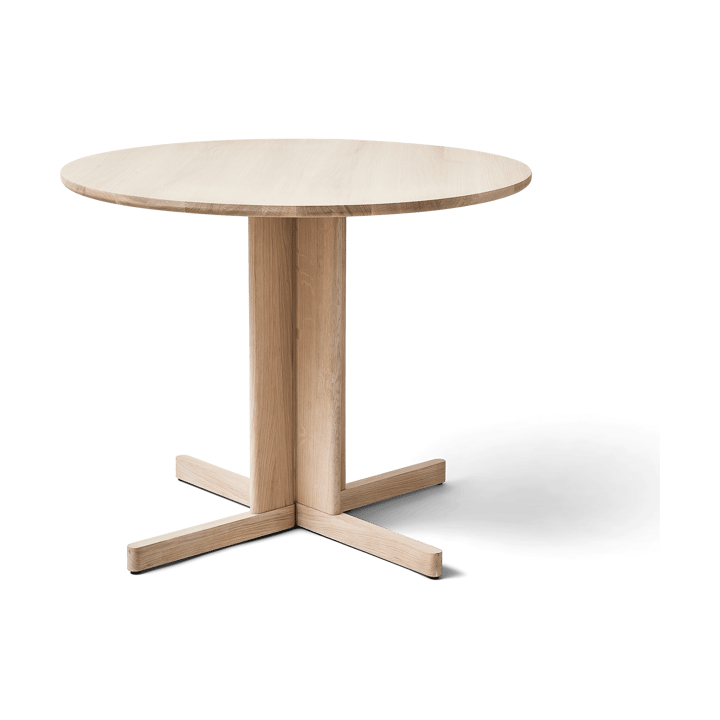 Trefoil spisebord Ø90 cm - Hvid eg - Form & Refine