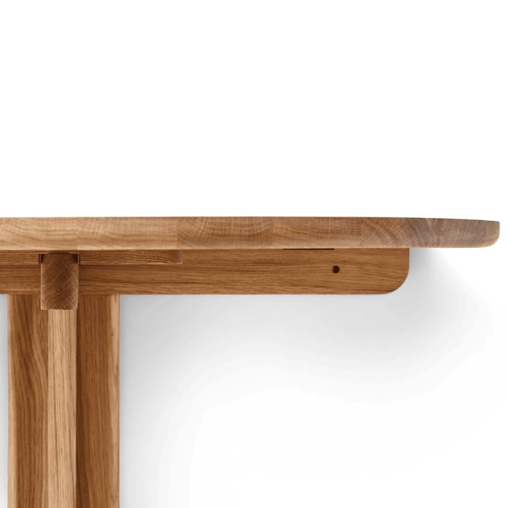 Trefoil vægmonteret bord, Eg Form & Refine