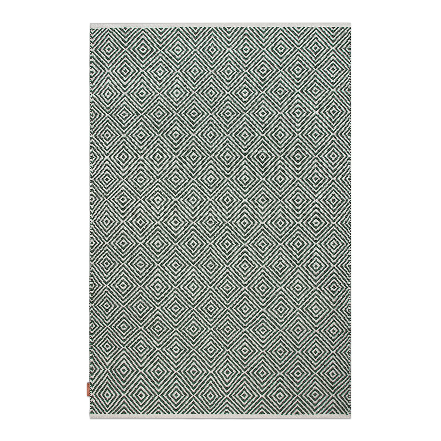 Diamond tæppe 140x200 cm, Green Formgatan