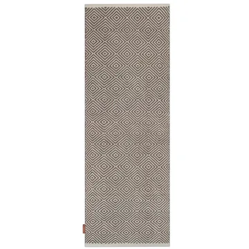 Diamond tæppe 70x200 cm - Grey - Formgatan