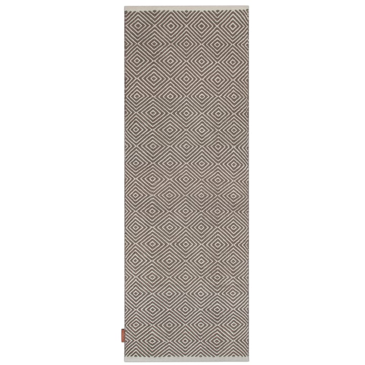 Diamond tæppe 70x200 cm - Grey - Formgatan