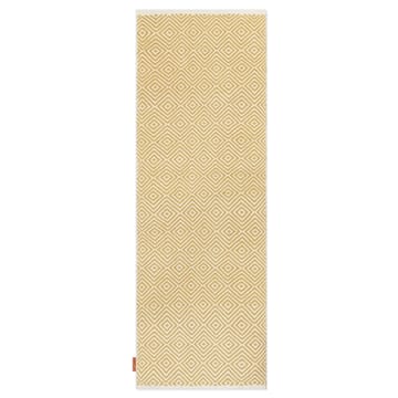 Diamond tæppe 70x200 cm - Yellow - Formgatan