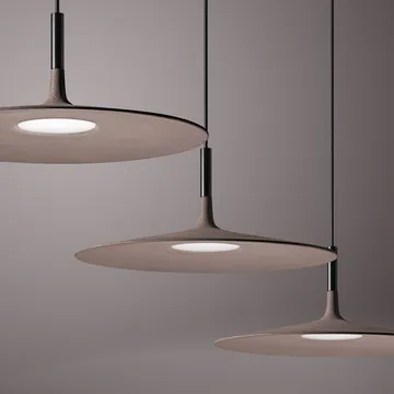 Aplomb Large pendel - Brun beton - Foscarini