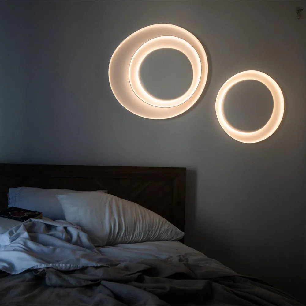 Bahia Mini væglampe, hvid, LED Foscarini
