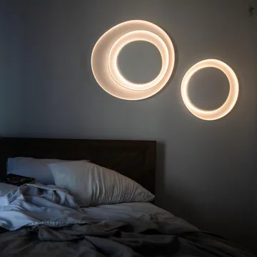 Bahia Mini væglampe - hvid, LED - Foscarini