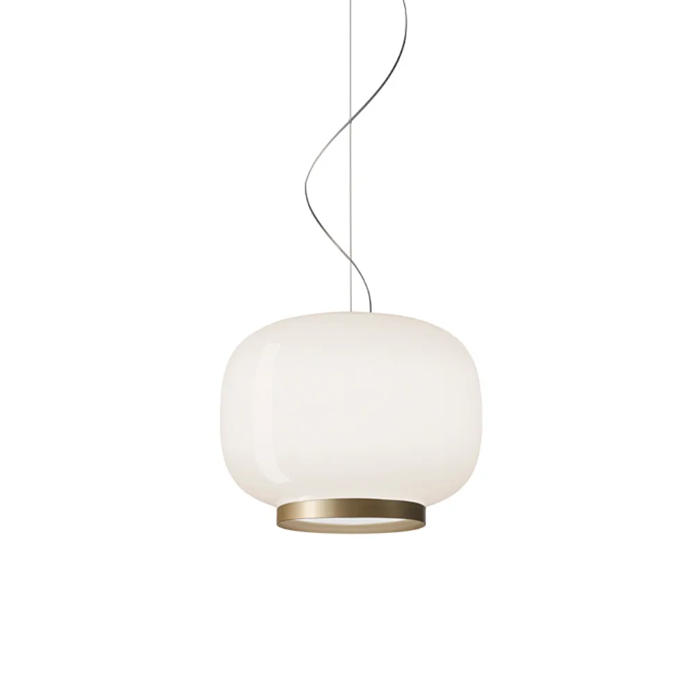 Chouchin 1 Reverse pendel lampe, hvid/guld Foscarini