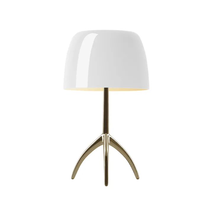 Lumiere Grande dæmpbar bordlampe - hvid, champagne - Foscarini